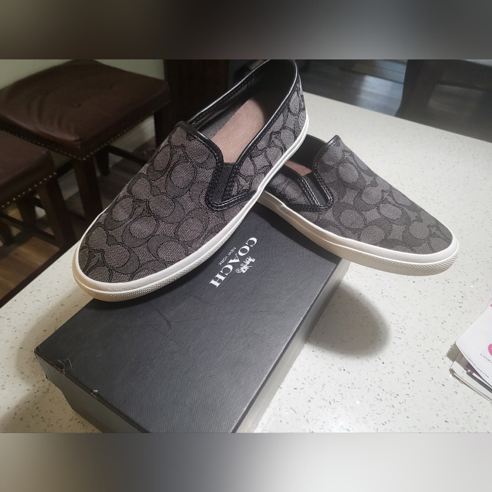 Women's Coach Slip-on Tennis Shoes